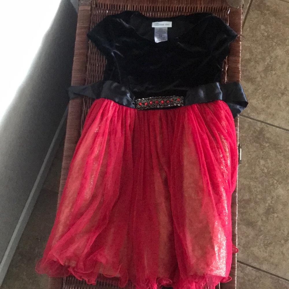 Gold & Red, & black dress sequin beading